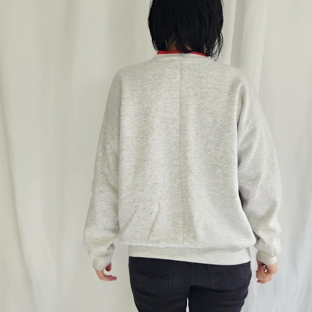 90s/00s Gray Snowman Theme‎ Sweatshirt - Picture 3 of 5